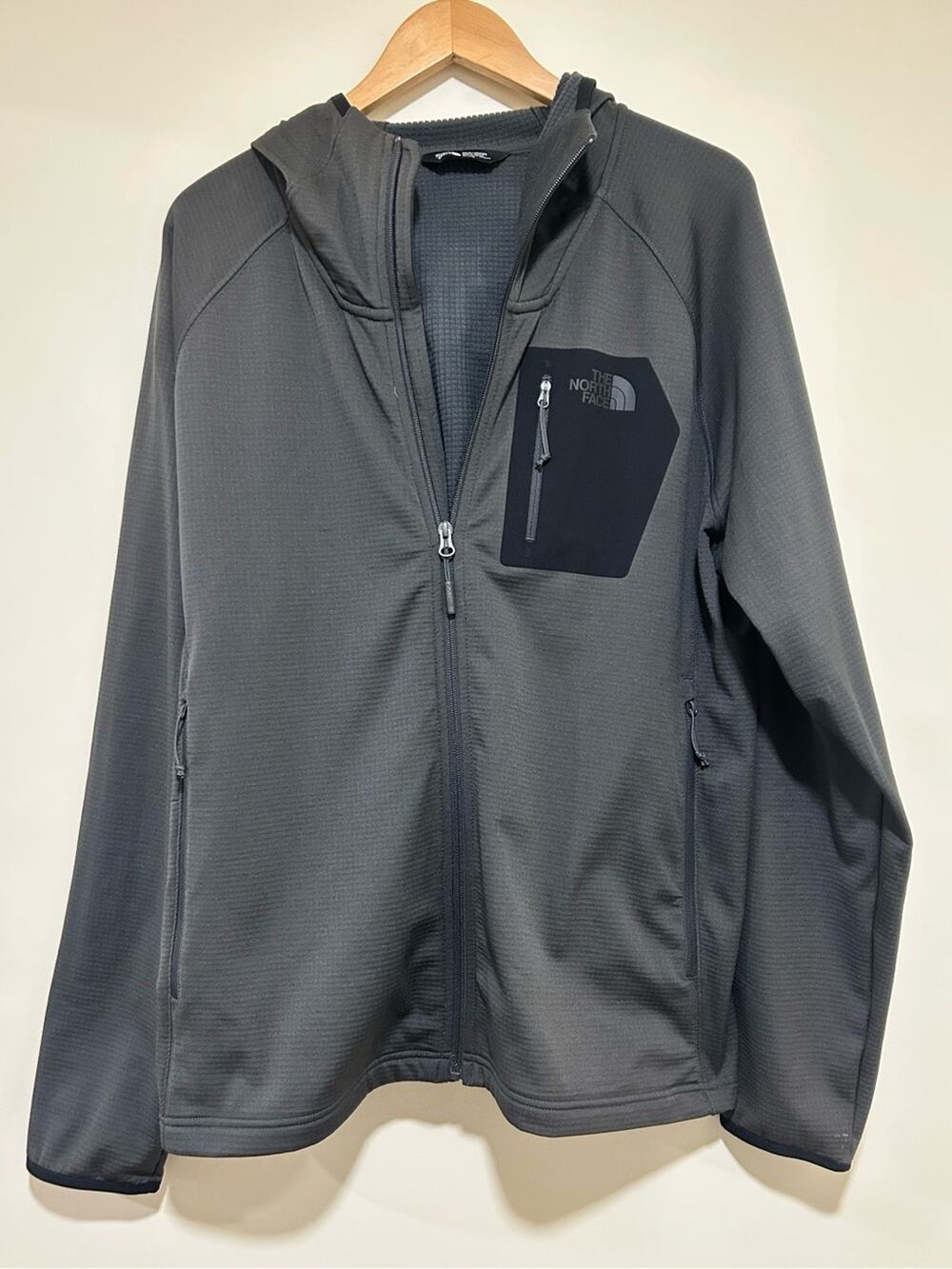 The North Face Men's Borod Hooded Fleece Jacket in Gray Size XL